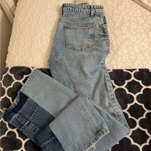 Zara High Rise Light Blue Jeans